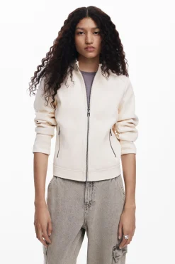 Casacões E Casacos<Desigual Jaqueta biker slim