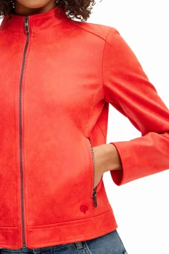 Casacões E Casacos<Desigual Jaqueta biker slim
