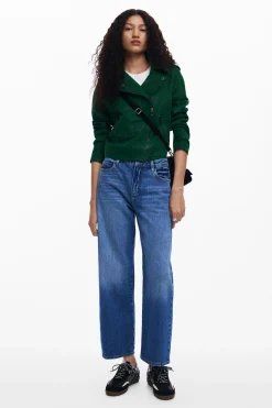 Casacões E Casacos<Desigual Jaqueta biker texturizada