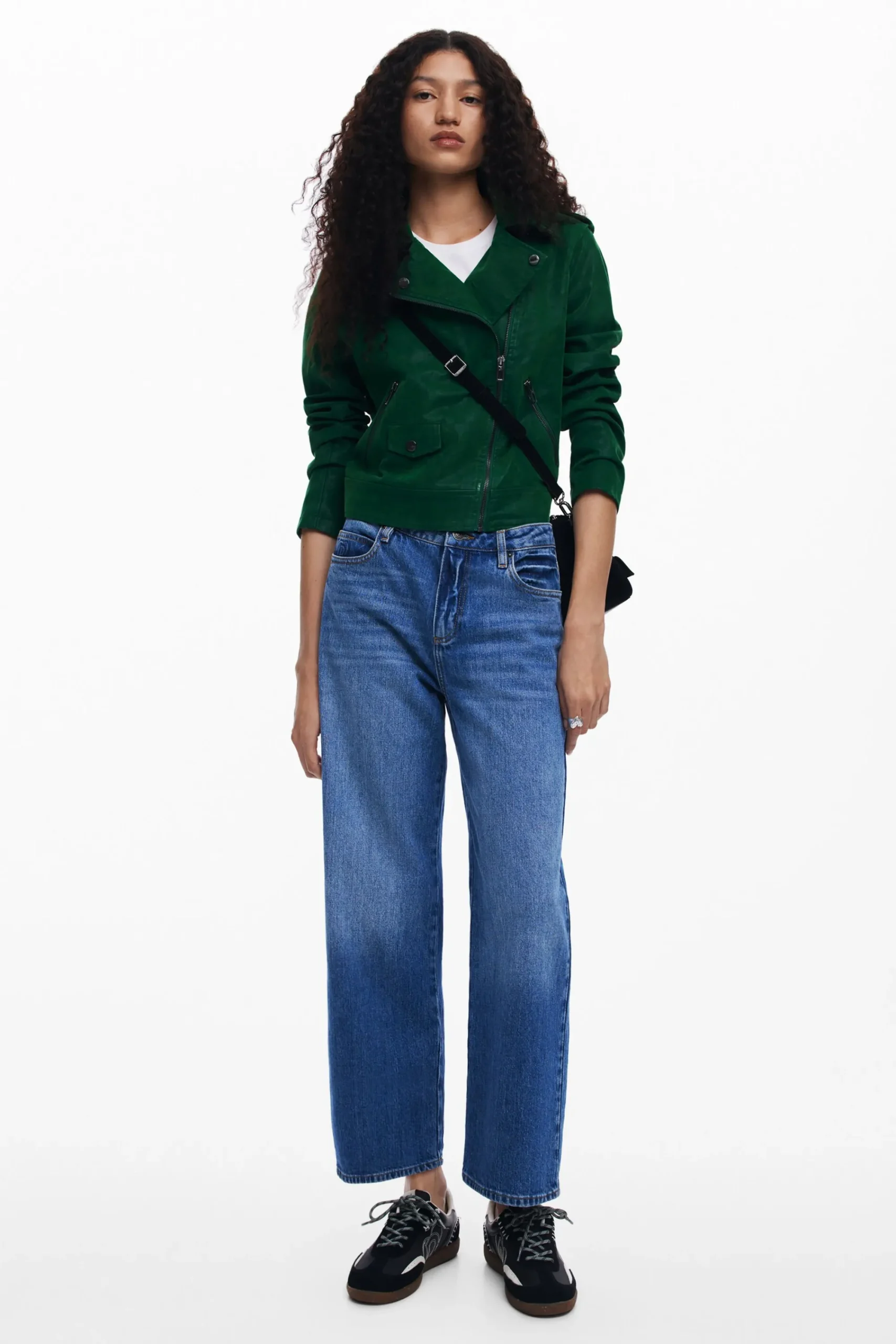 Casacões E Casacos<Desigual Jaqueta biker texturizada