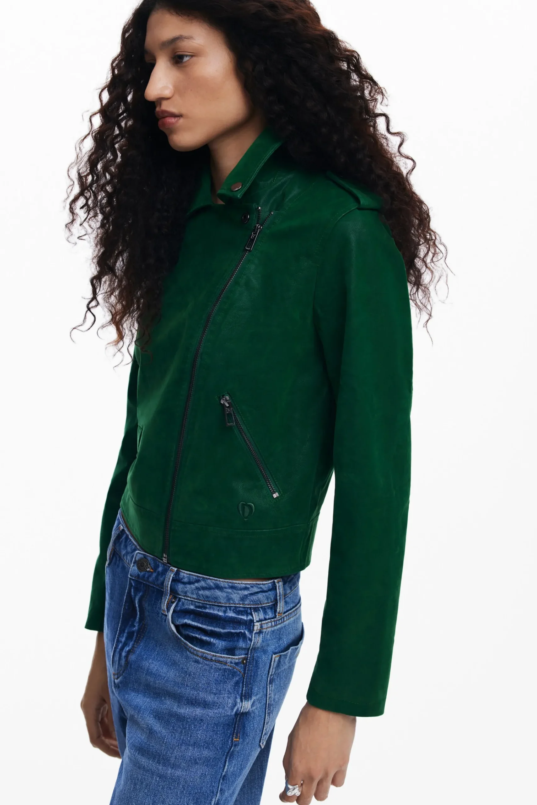 Casacões E Casacos<Desigual Jaqueta biker texturizada
