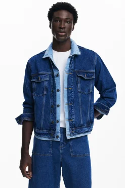 Casacões E Casacos<Desigual Jaqueta de denim patchwork