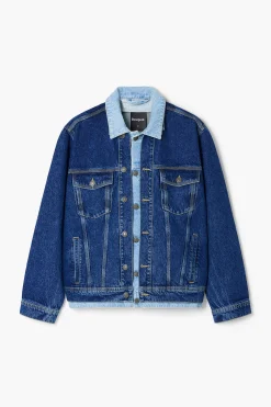 Casacões E Casacos<Desigual Jaqueta de denim patchwork