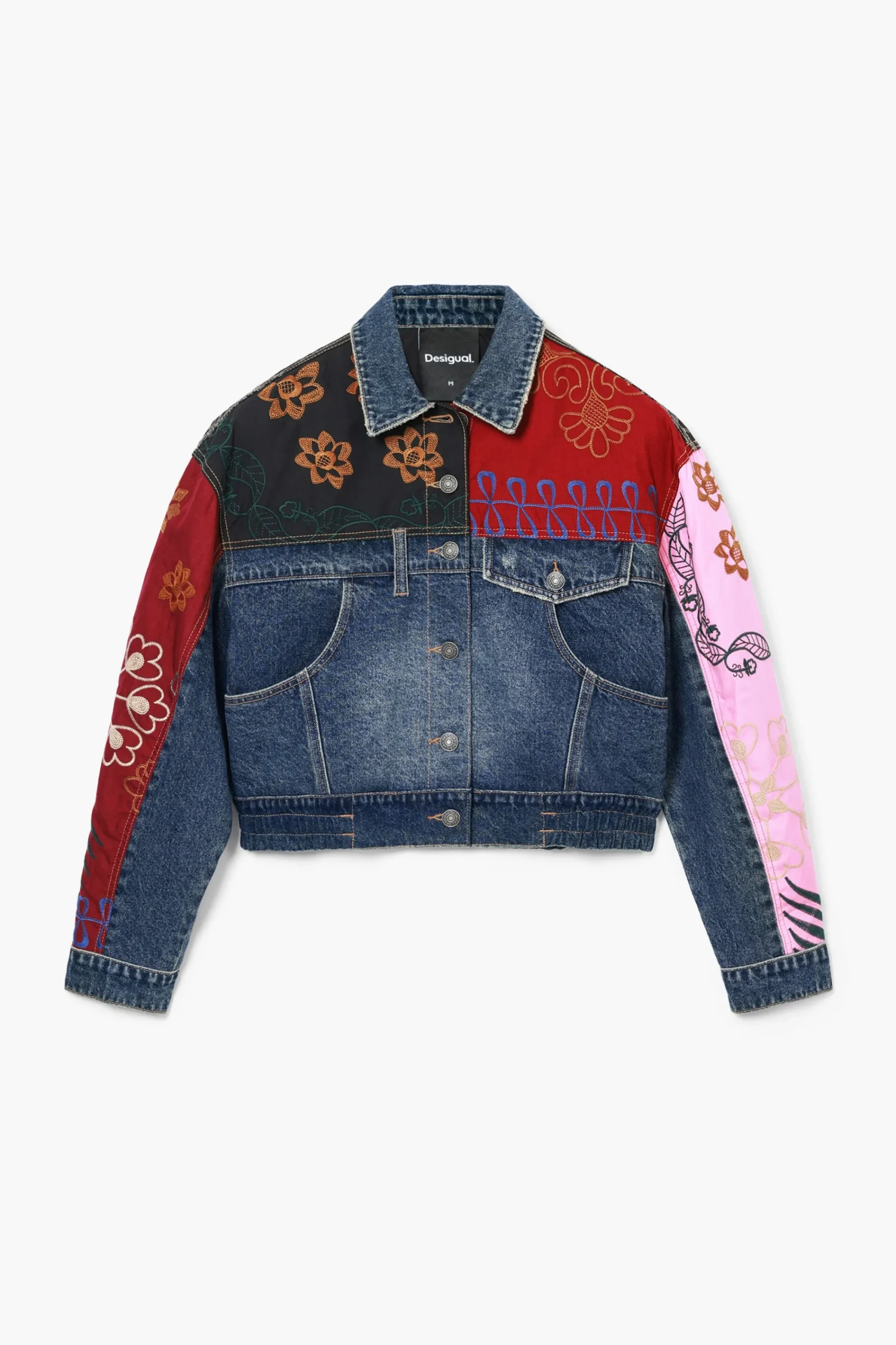 Casacões E Casacos<Desigual Jaqueta de denim patchwork