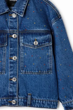 Casacões E Casacos<Desigual Jaqueta jeans trucker
