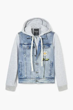 Casacões E Casacos<Desigual Jaqueta jeans trucker