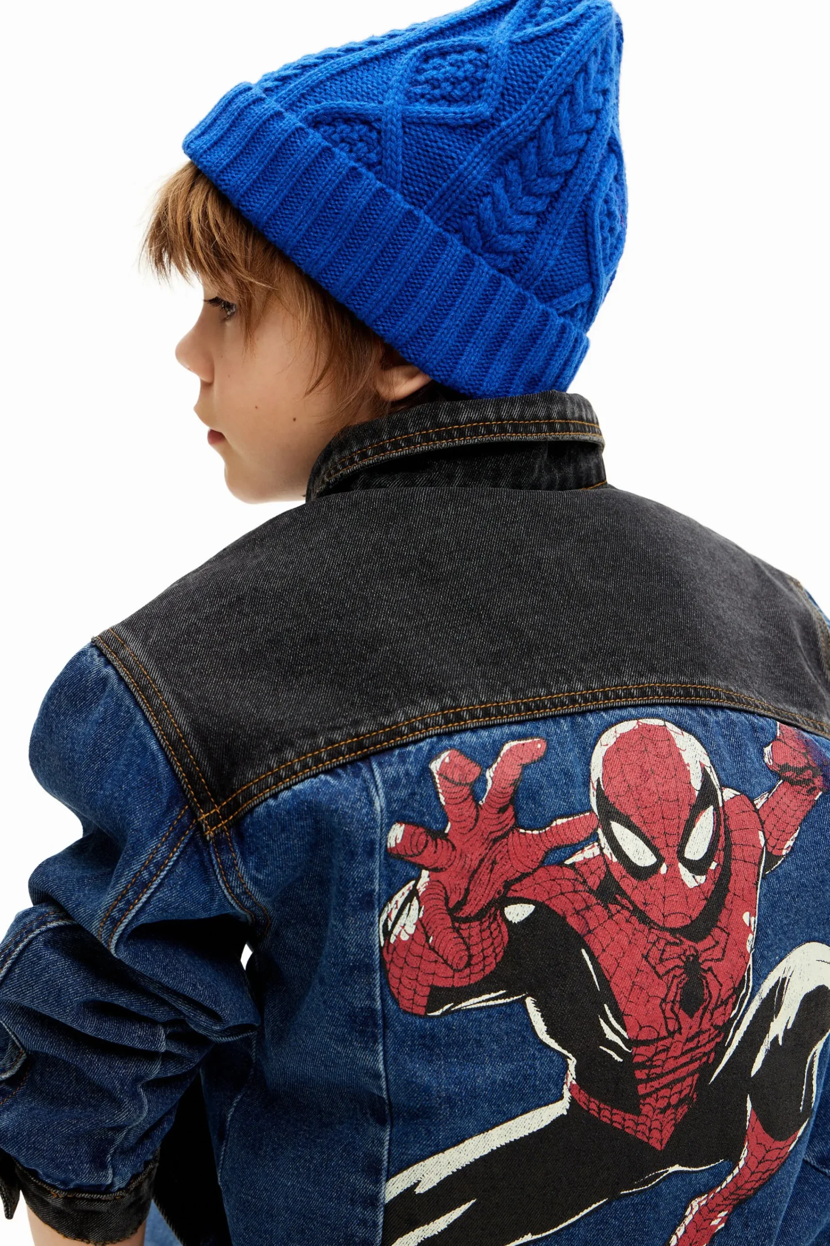 Casacões E Casacos<Desigual Jaqueta jeans trucker do Spiderman