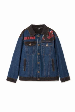 Casacões E Casacos<Desigual Jaqueta jeans trucker do Spiderman