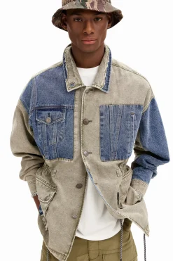 Casacões E Casacos<Desigual Jaqueta parka híbrida