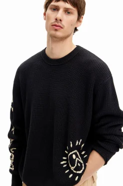 Malhas E Sweatshirts<Desigual Jersey bordado