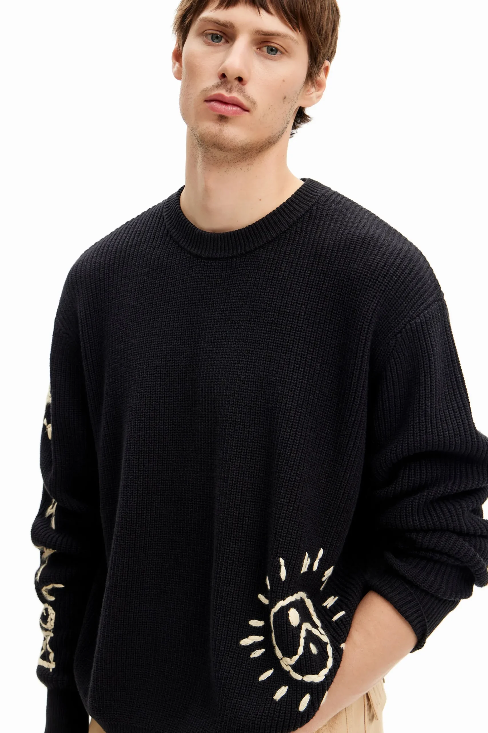 Malhas E Sweatshirts<Desigual Jersey bordado