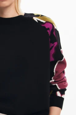 Roupa De Malha|Malha<Desigual Jersey com mangas florais