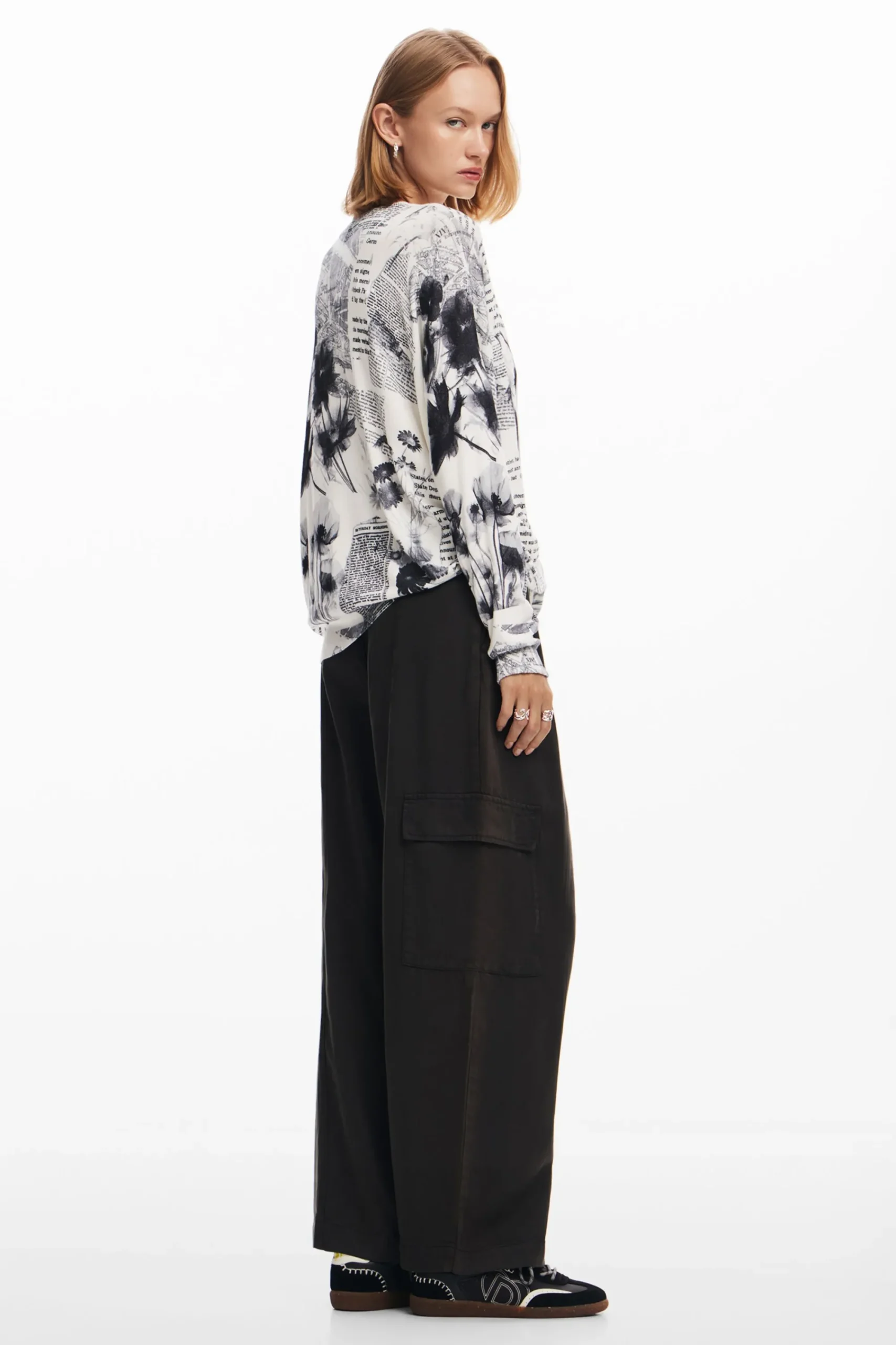 Roupa De Malha|Malha<Desigual Jersey de malha estampado com textos