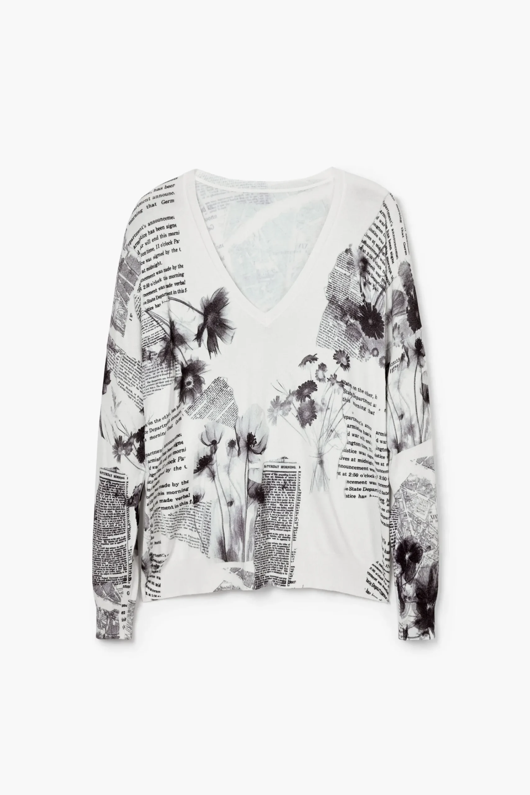 Roupa De Malha|Malha<Desigual Jersey de malha estampado com textos