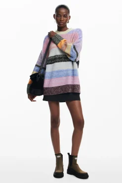 Roupa De Malha|Malha<Desigual Jersey de malha listrado