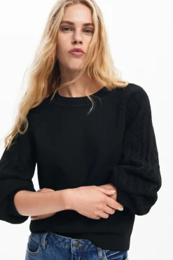 Roupa De Malha|Malha<Desigual Jersey de mangas texturizadas