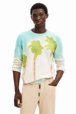 Malhas E Sweatshirts<Desigual Jersey de ponto aquarela