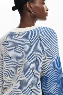 Roupa De Malha|Malha<Desigual Jersey de ponto bicolor
