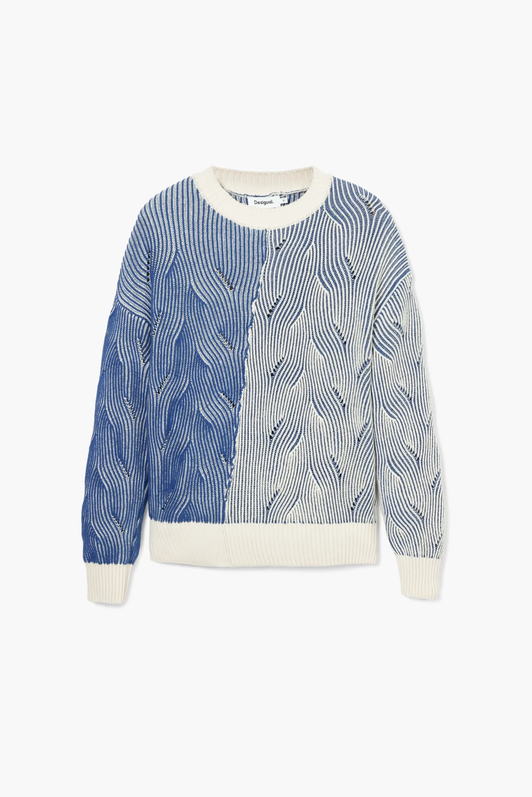 Roupa De Malha|Malha<Desigual Jersey de ponto bicolor