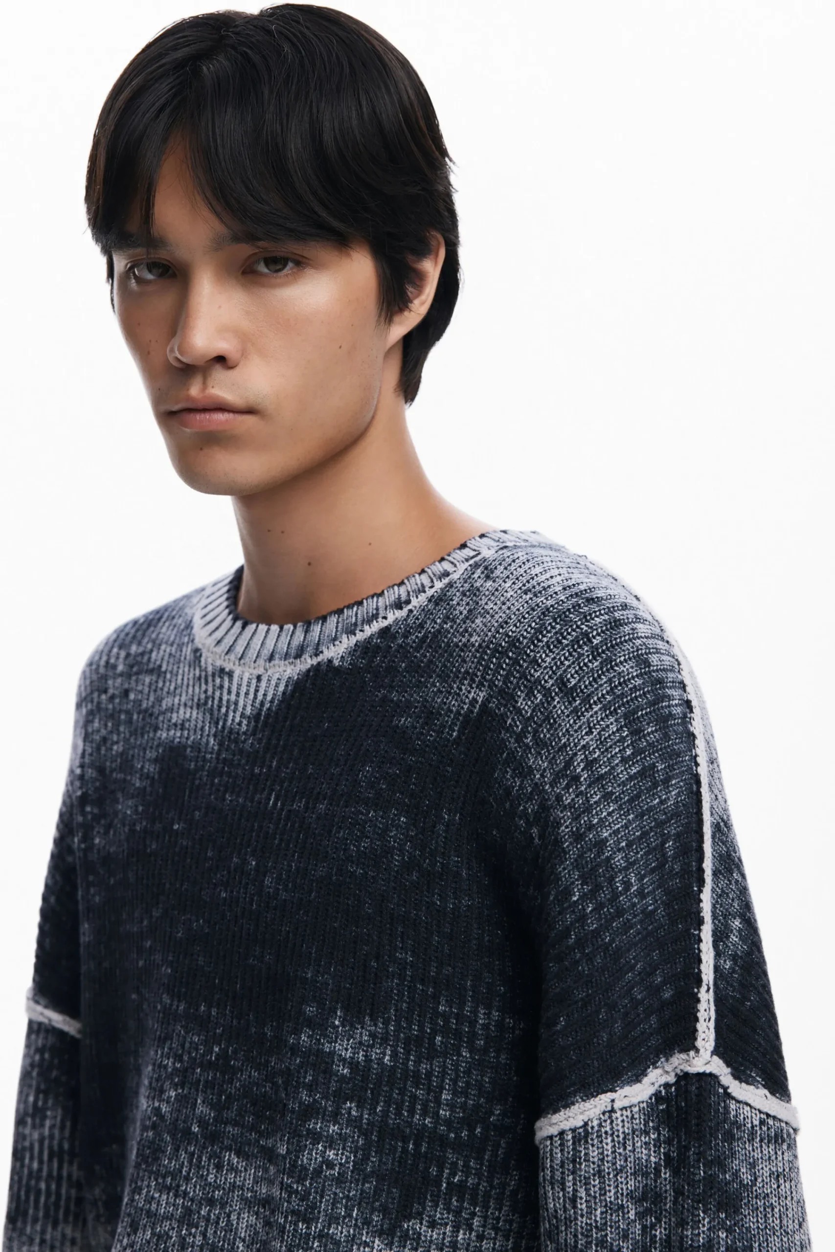 Malhas E Sweatshirts<Desigual Jersey de ponto desgastado