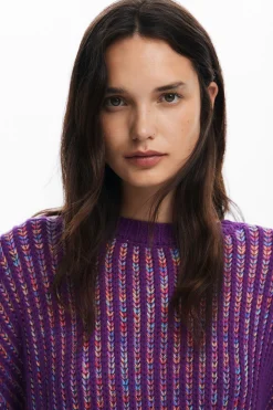 Roupa De Malha|Malha<Desigual Jersey de ponto listrado