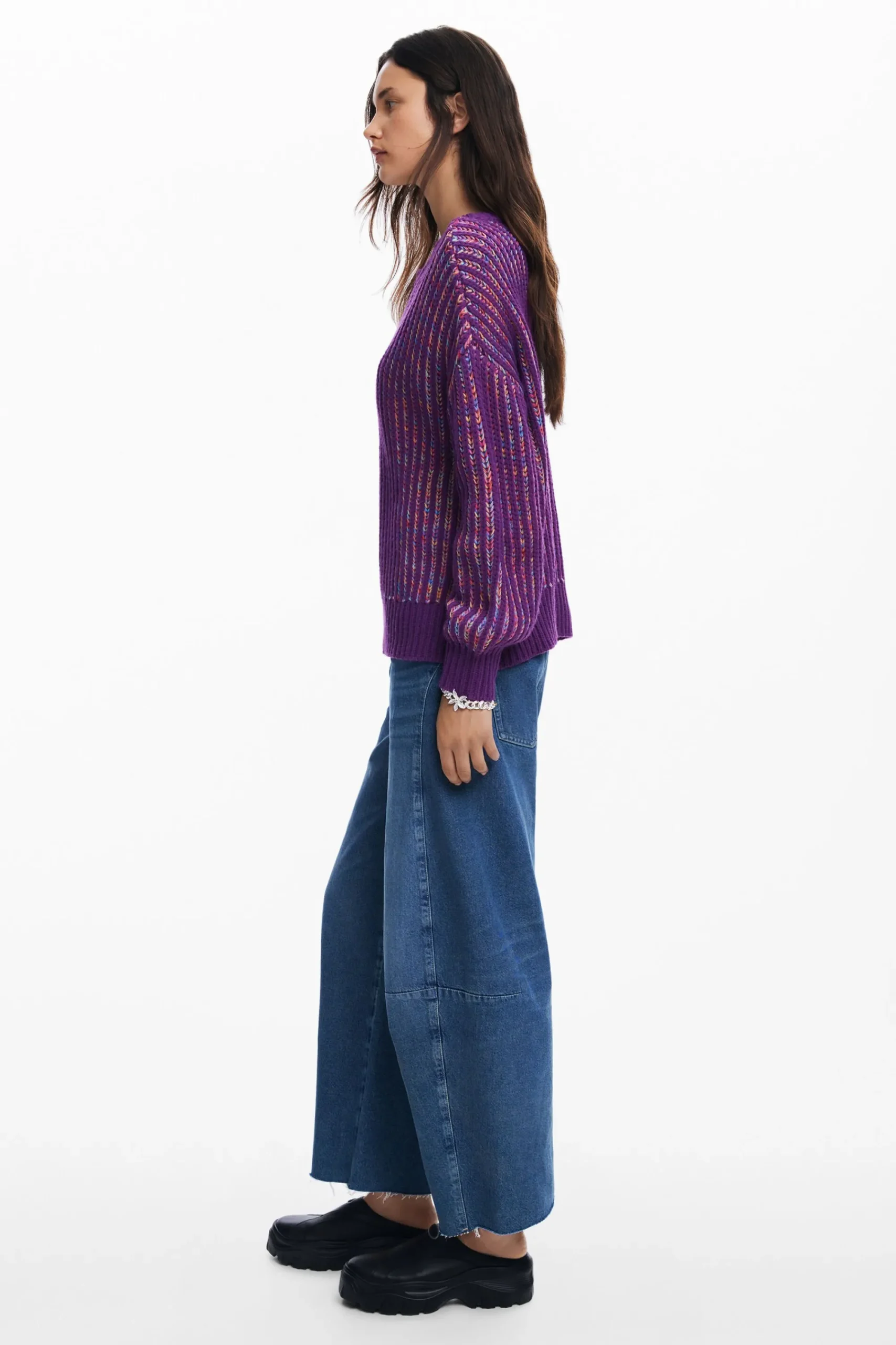 Roupa De Malha|Malha<Desigual Jersey de ponto listrado