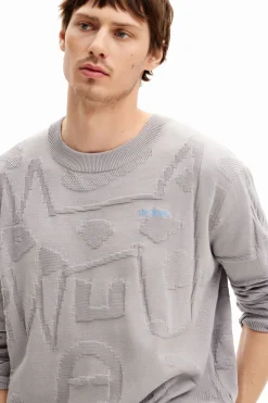 Malhas E Sweatshirts<Desigual Jersey de ponto texturizado
