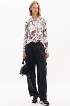 Roupa De Malha|Malha<Desigual Jersey detalhes flores