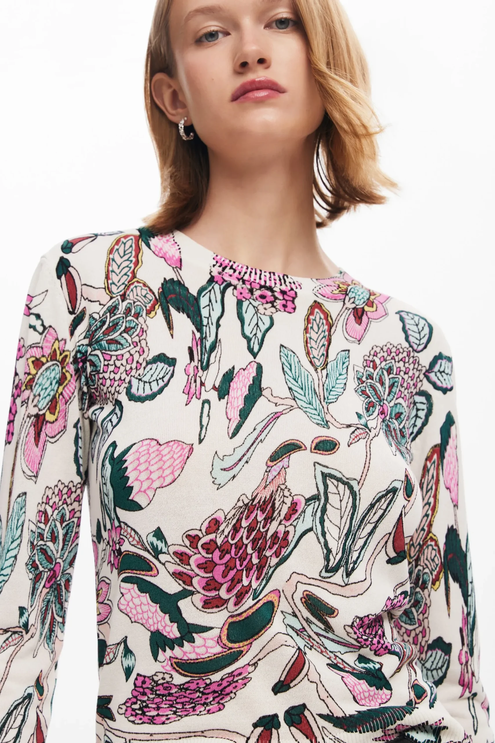Roupa De Malha|Malha<Desigual Jersey detalhes flores