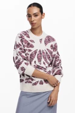 Roupa De Malha|Malha<Desigual Jersey estampado com folhas