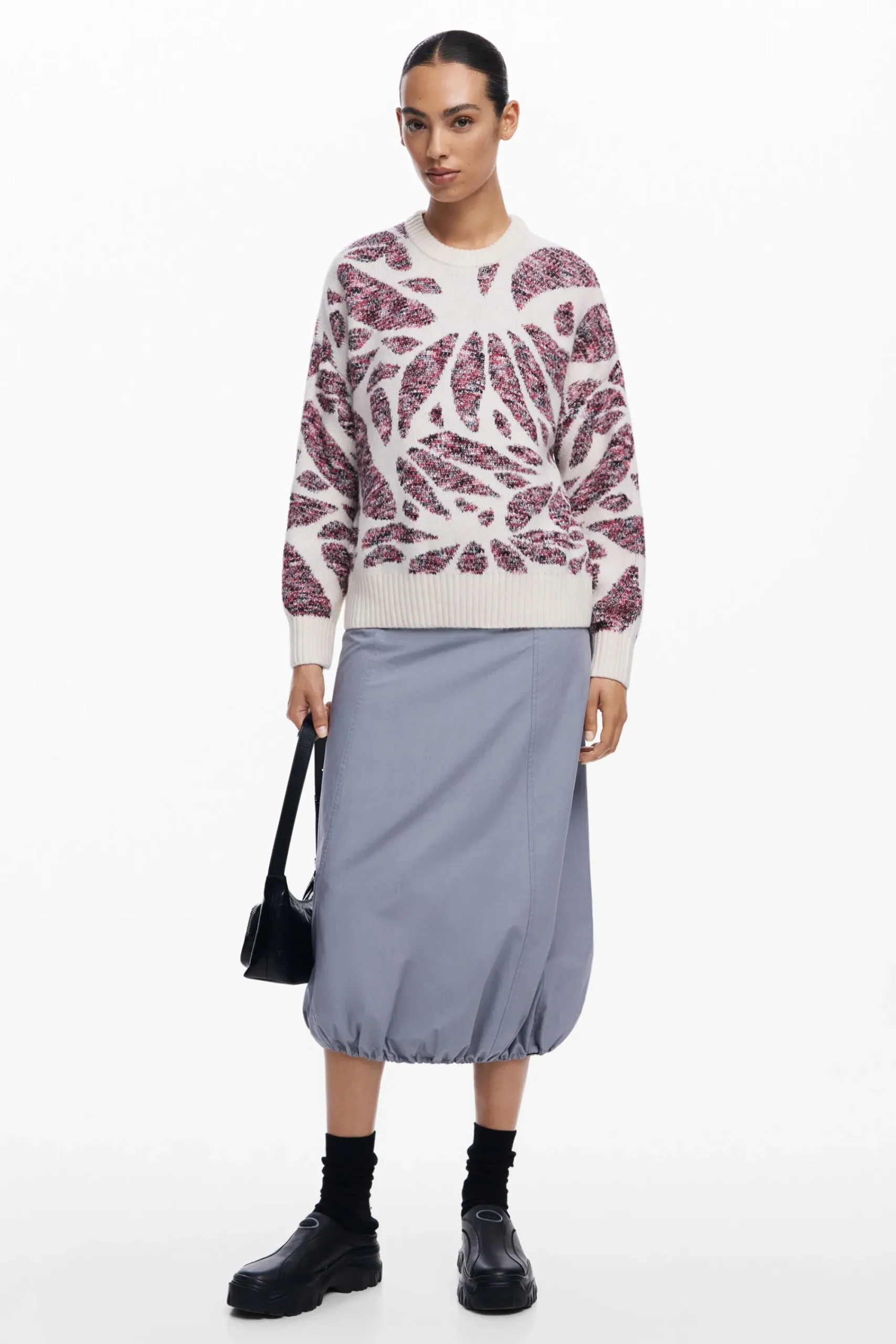 Roupa De Malha|Malha<Desigual Jersey estampado com folhas