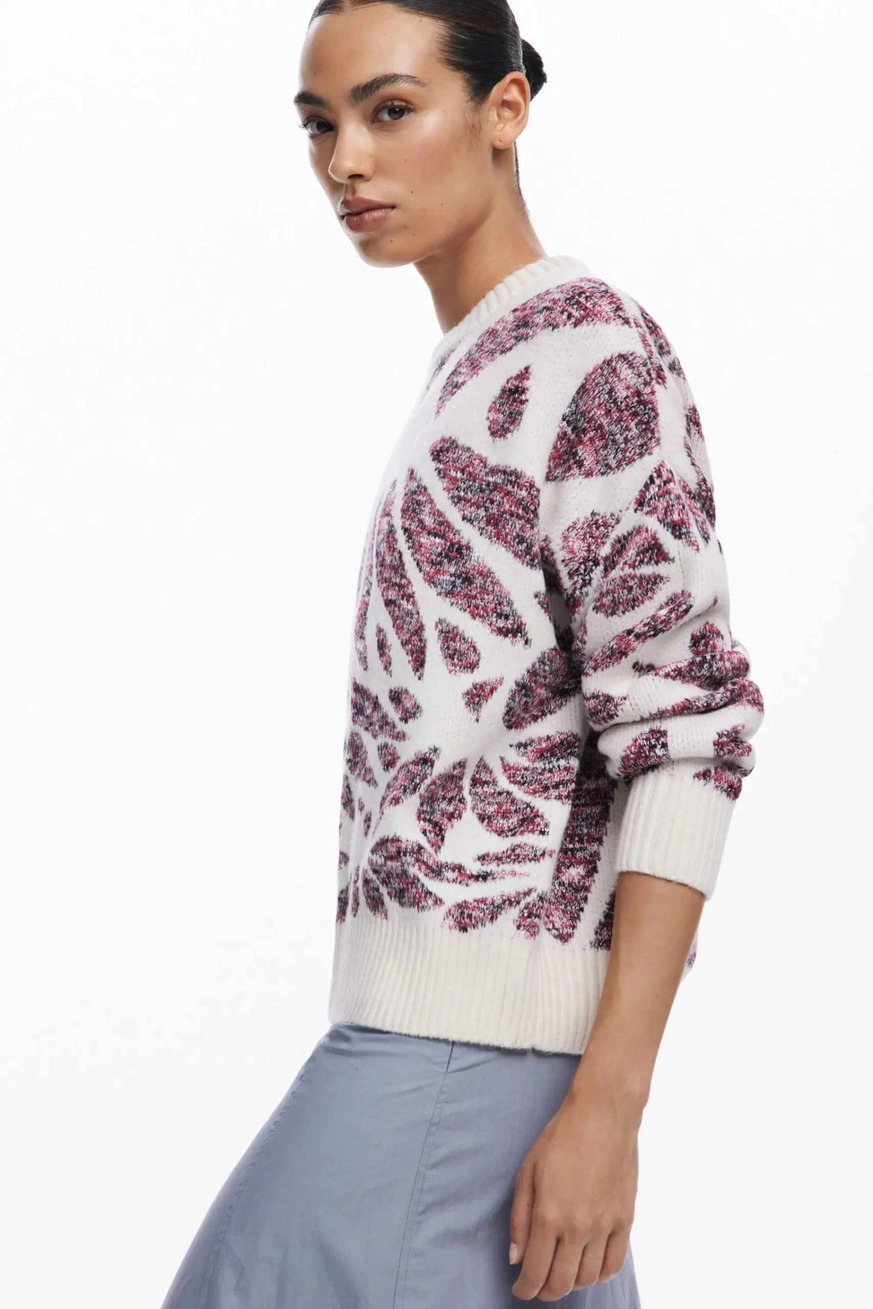 Roupa De Malha|Malha<Desigual Jersey estampado com folhas