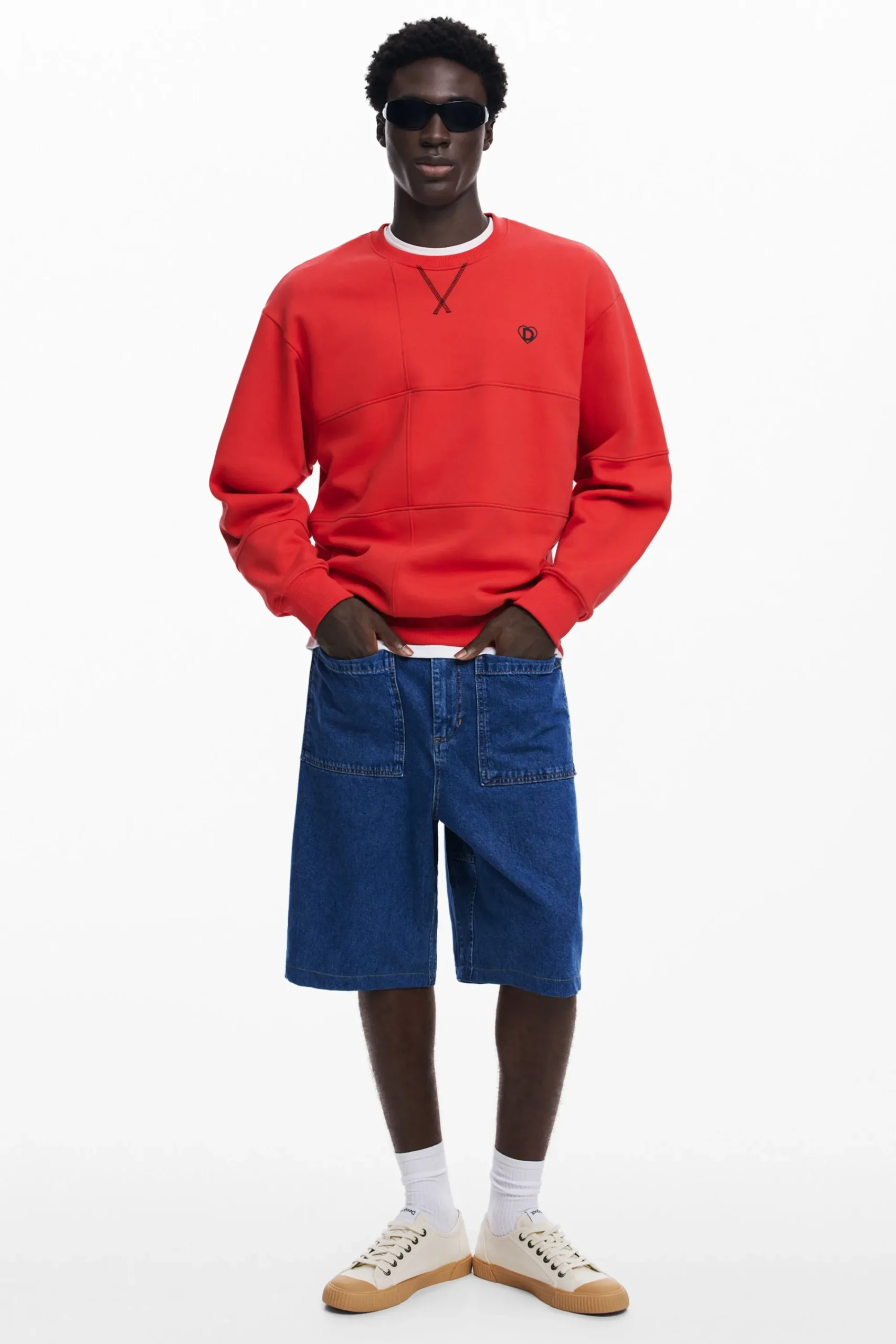 Malhas E Sweatshirts<Desigual Jersey geométrico