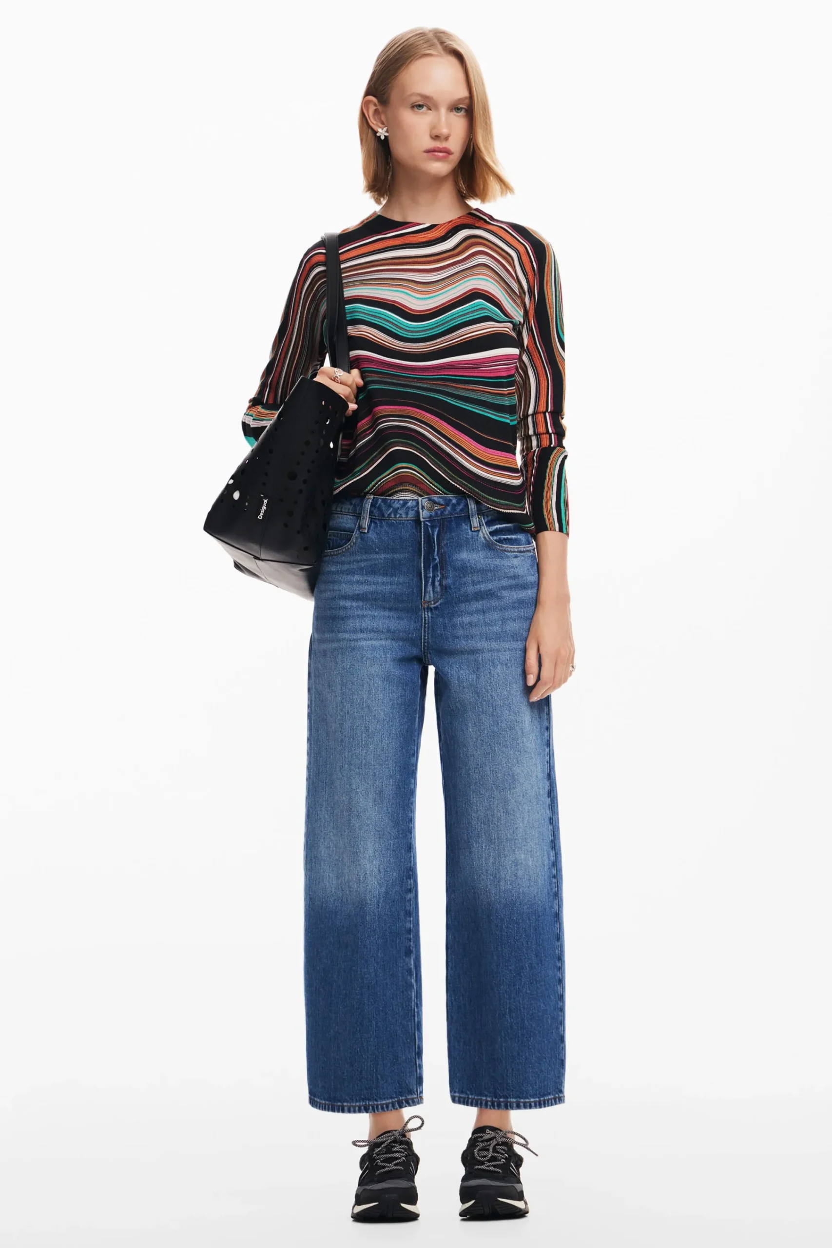 Roupa De Malha|Malha<Desigual Jersey listrado ondulado
