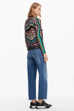 Roupa De Malha|Malha<Desigual Jersey listrado ondulado