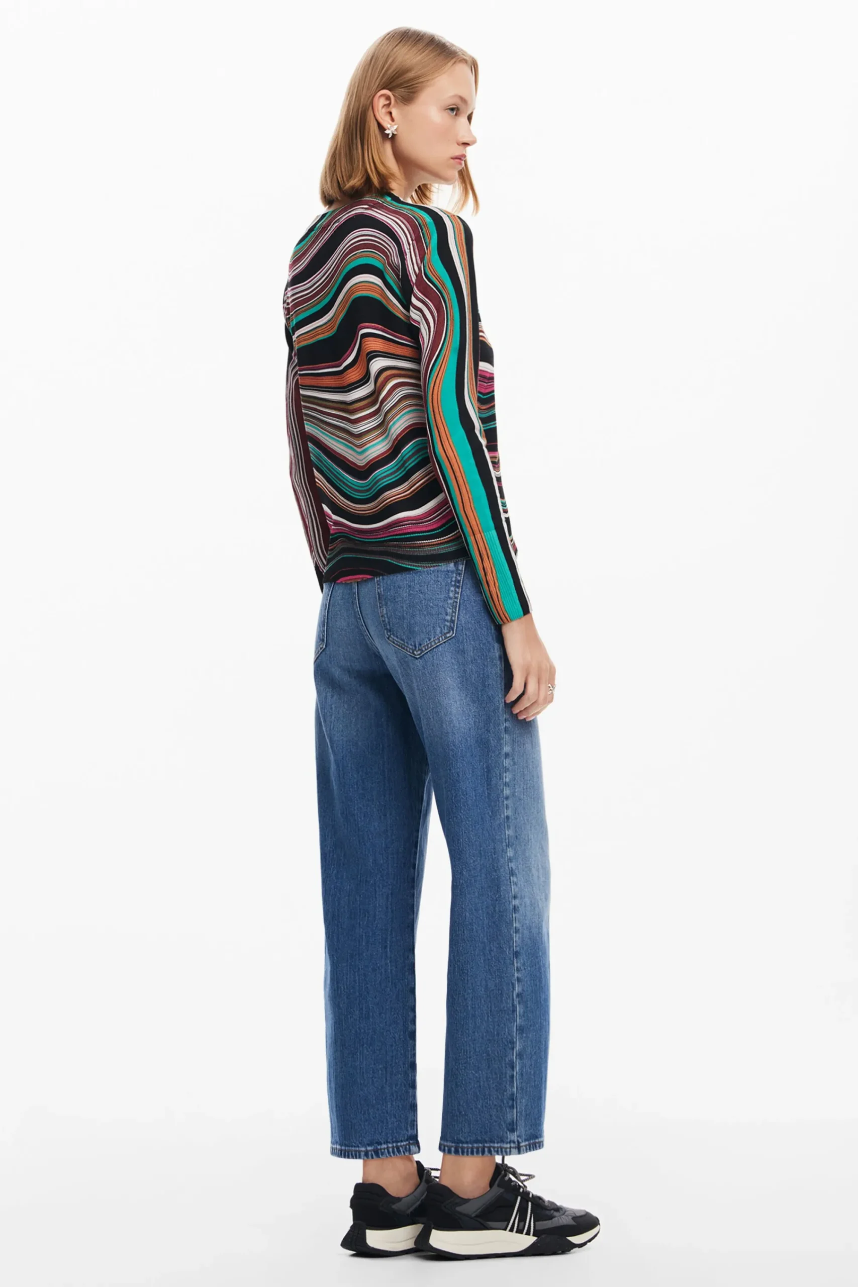 Roupa De Malha|Malha<Desigual Jersey listrado ondulado