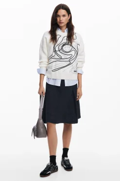 Roupa De Malha|Malha<Desigual Jersey traços M. Christian Lacroix