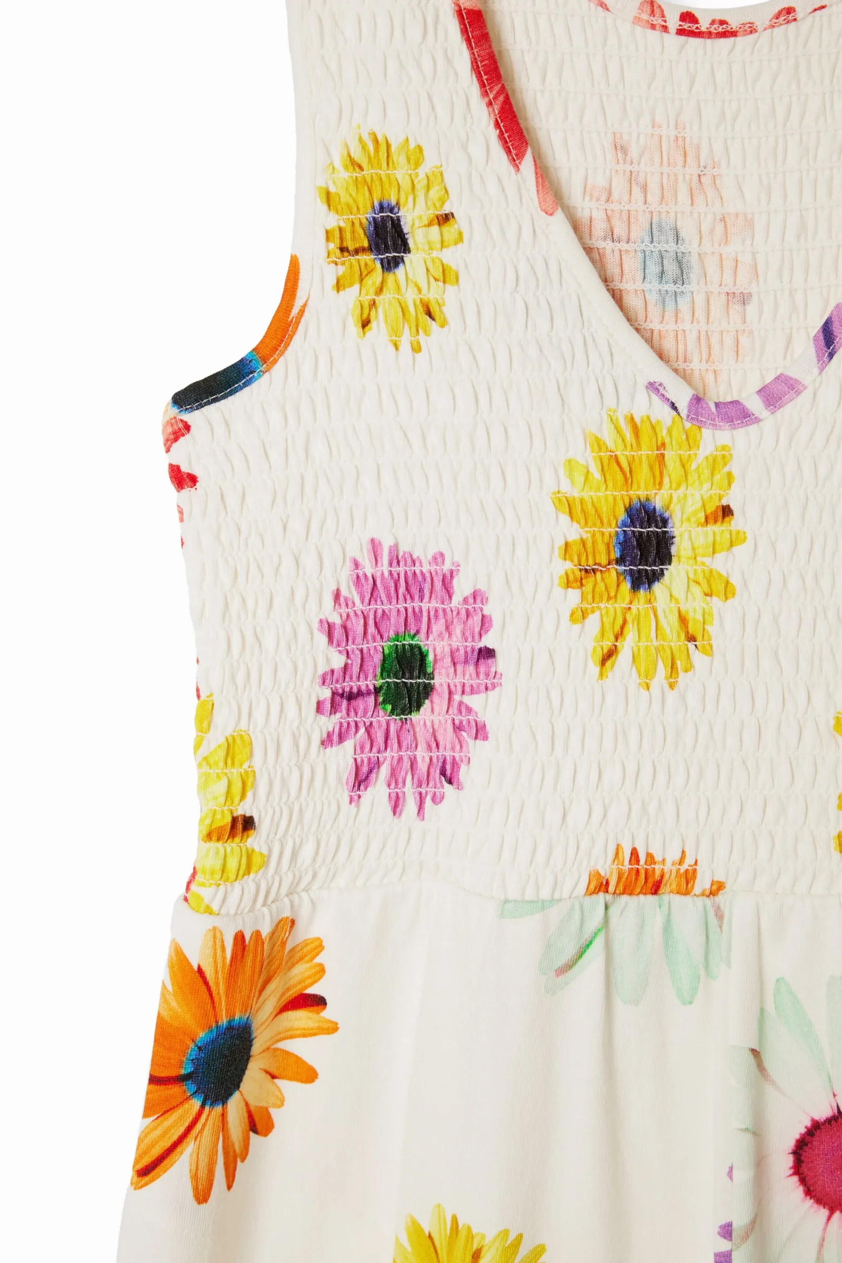 Saias E Calças|Vestidos<Desigual Macacão alças margaridas