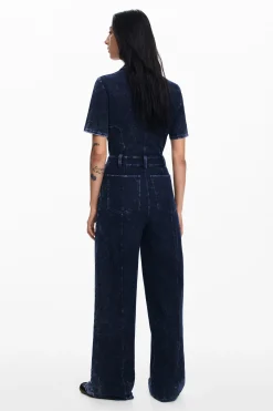 Calças|Vestidos E Macacões<Desigual Macacão denim com efeito lavado