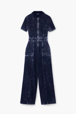 Calças|Vestidos E Macacões<Desigual Macacão denim com efeito lavado
