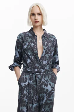 Vestidos E Macacões|Calças<Desigual Macacão fluido estampado