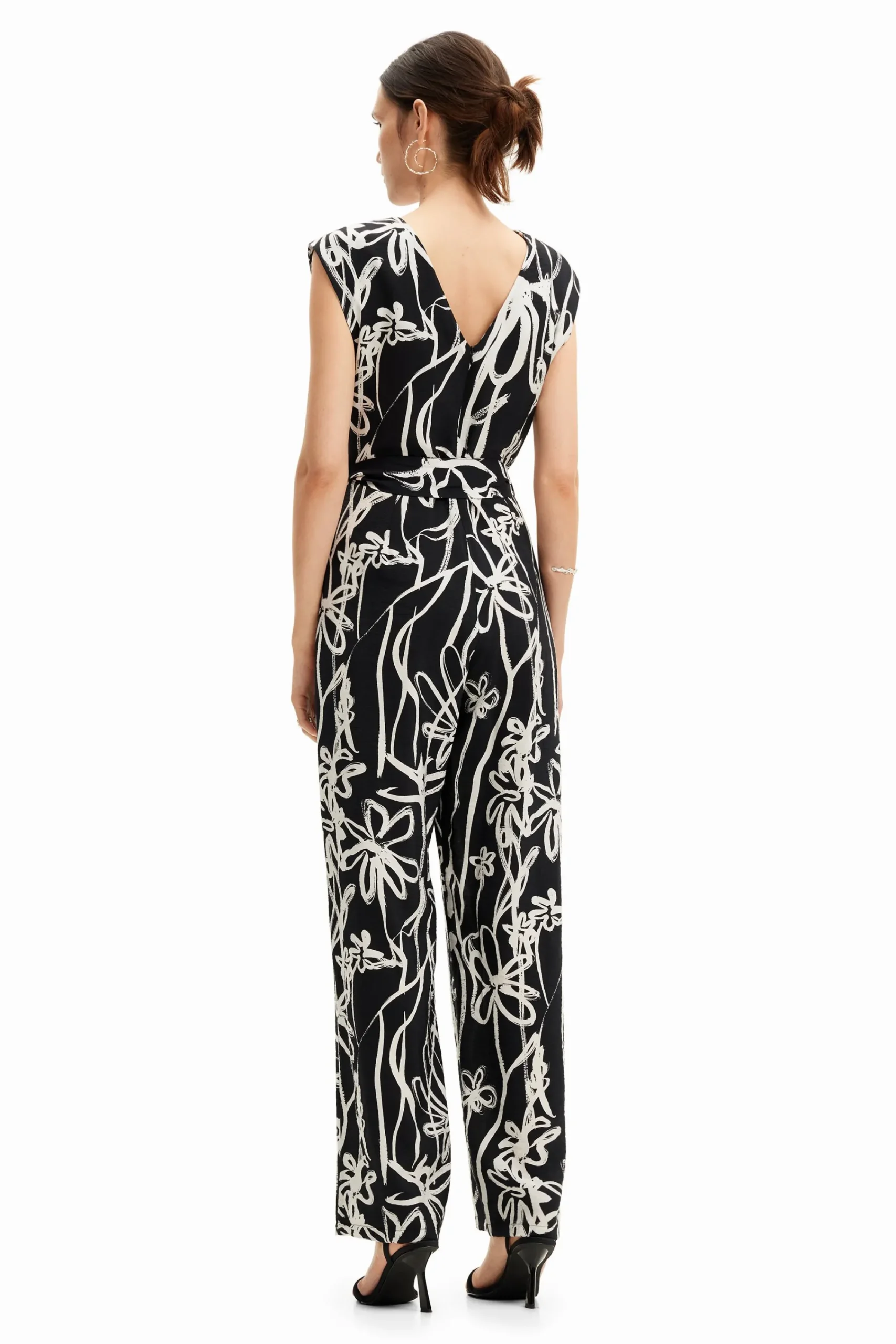 Calças|Vestidos E Macacões<Desigual Macacão longo com flores ilustradas