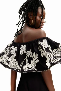 Calças|Vestidos E Macacões<Desigual Macacão midi palmeiras Stella Jean
