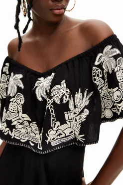 Calças|Vestidos E Macacões<Desigual Macacão midi palmeiras Stella Jean