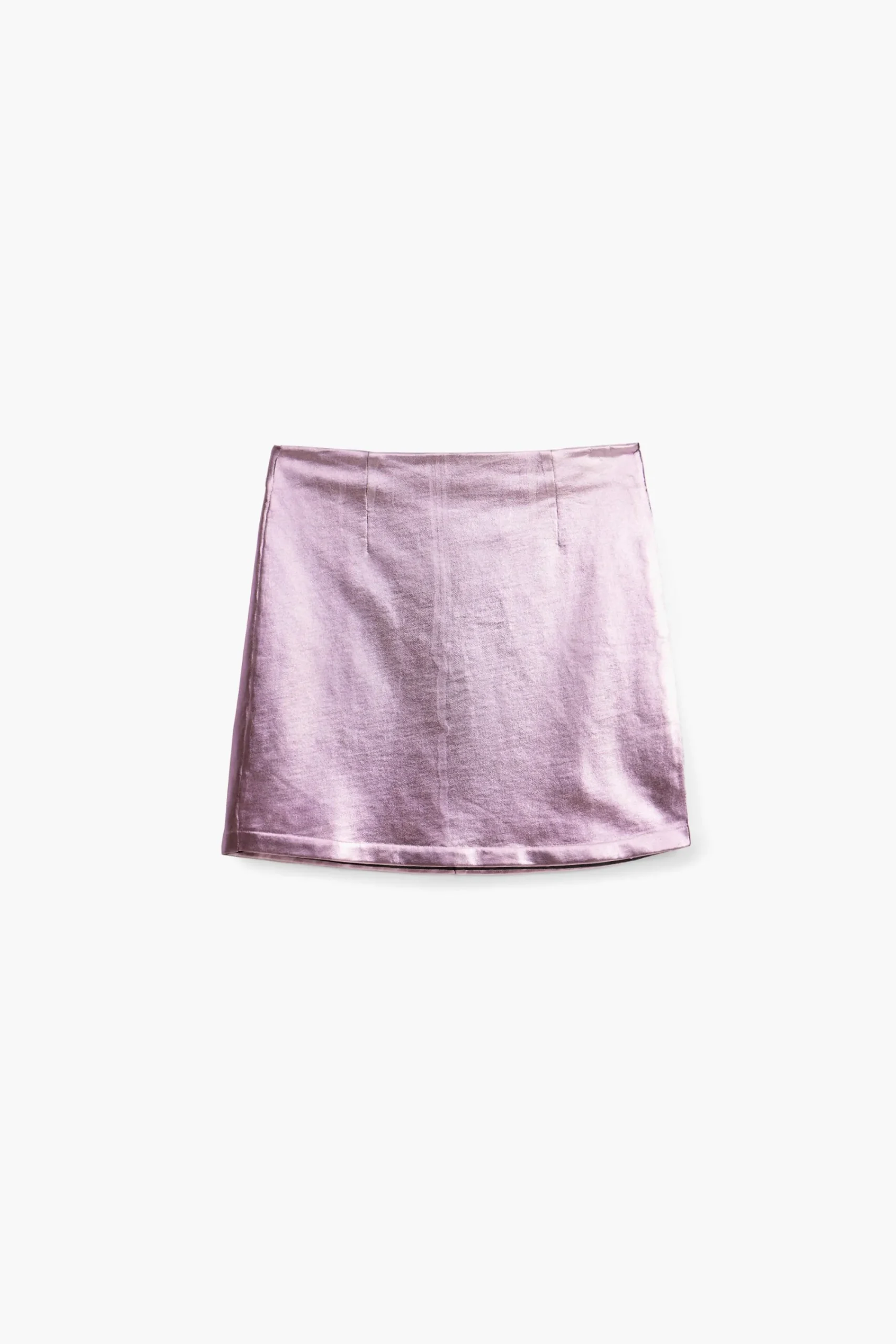 Saias E Shorts<Desigual Minifalda metalizada