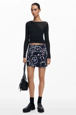 Saias E Shorts<Desigual Minissaia de flores