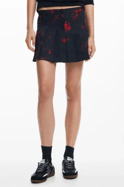 Saias E Shorts<Desigual Minissaia plissada