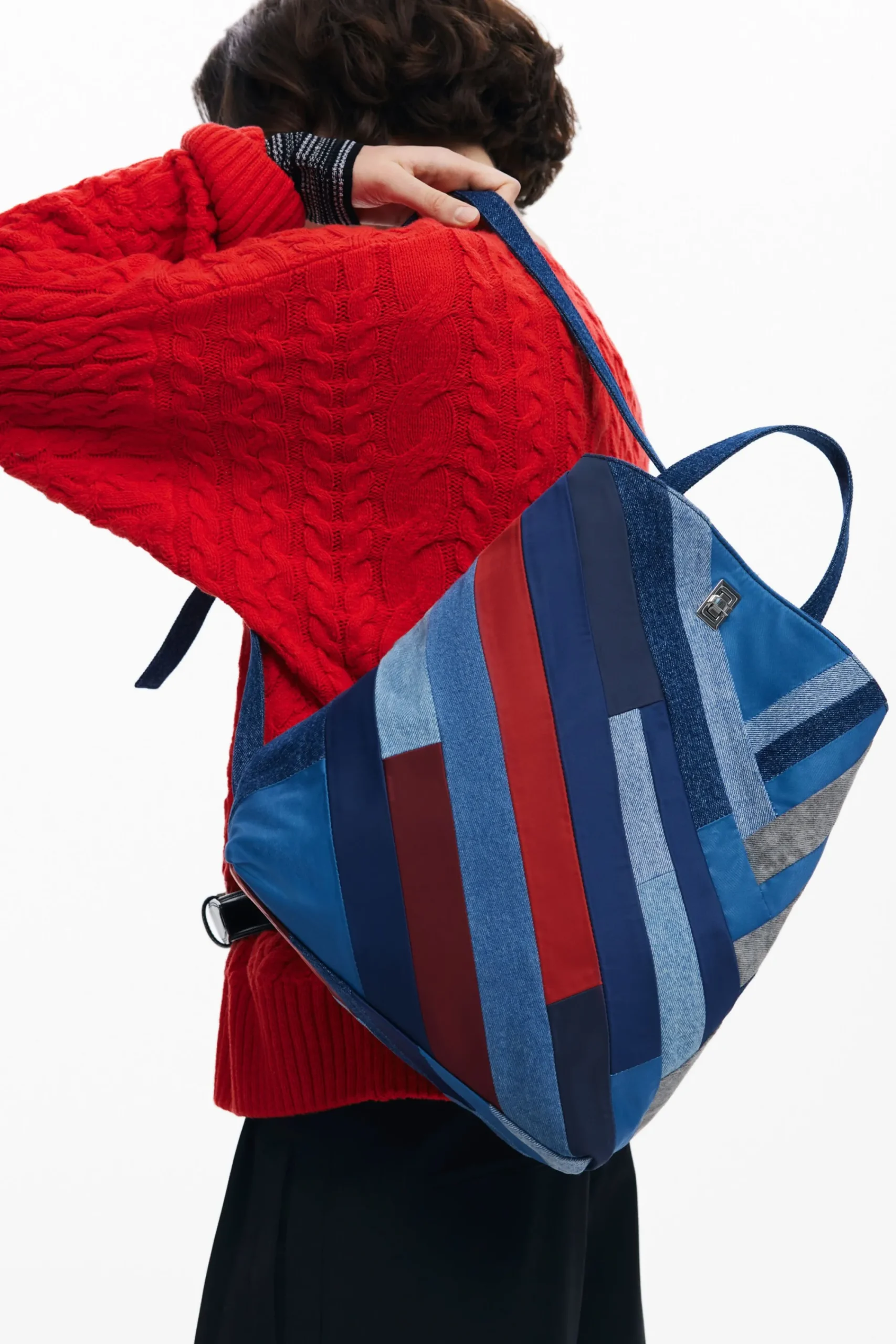Mochilas|Mochilas<Desigual Mochila de denim com patches