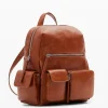 Bolsas De Couro|Mochilas<Desigual Mochila de pele multibolsos