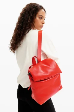 Bolsas De Couro|Mochilas<Desigual Mochila pequena pele